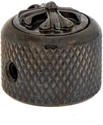 Dome Potiknob Cross Black