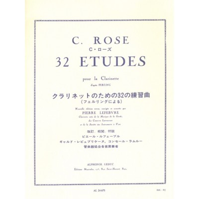 Rose C. - 32 Etudes D'apres Ferling - Clarinette Sib