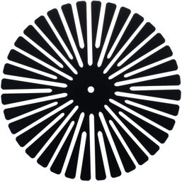Round Cable Holder Noir galvanisé