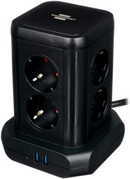 Socket Tower 8-Way USB