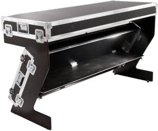 DJ Table Z-Style 160x60 black Coated