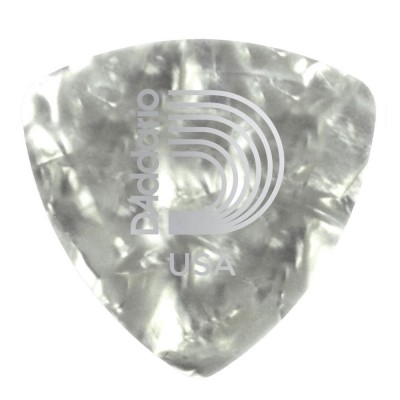 White Pearl Celluloid Heavy Wide Shape La Pièce