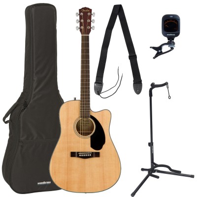 Pack CD-60sce Dreadnought WLNT Natural + Accessoires
