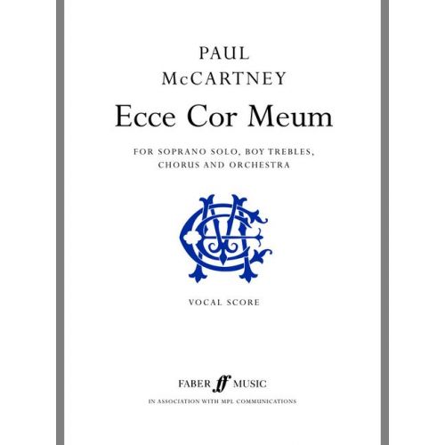 Mccartney Paul - Ecce Cor Meum - Vocal Score