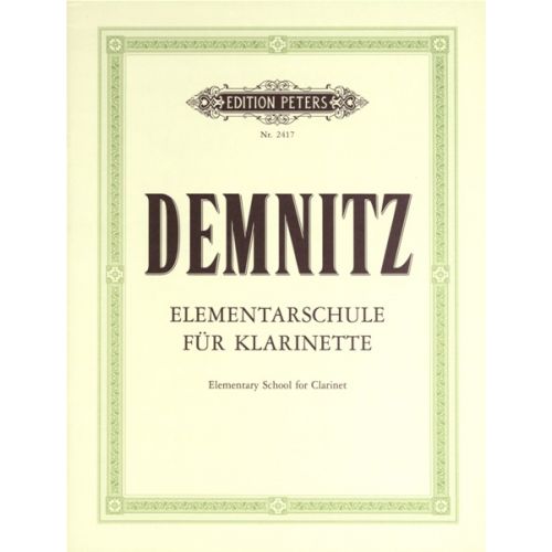 Demnitz Friedrich - Elementary Clarinet Tutor - Clarinet