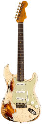 LTD 61 Strat SHR VWo3CSB Aged Vintage White over 3