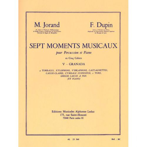 Jorand / Dupin - 7 Moments Musicaux Vol.5. Percussion