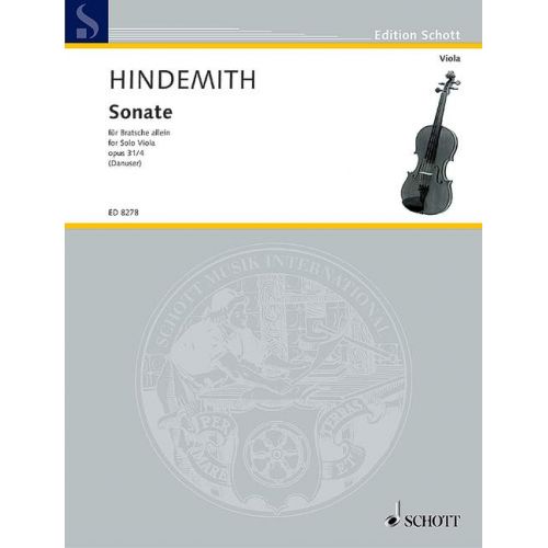 Hindemith Paul - Sonata Op. 31/4 - Viola
