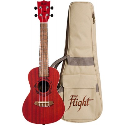 Flight: Gemstone DUC380 Concert Ukulele - Coral - Version anglaise