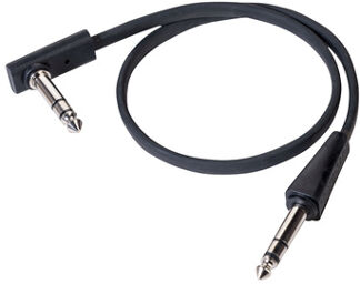 Flat TRS Cable 40 cm Noir