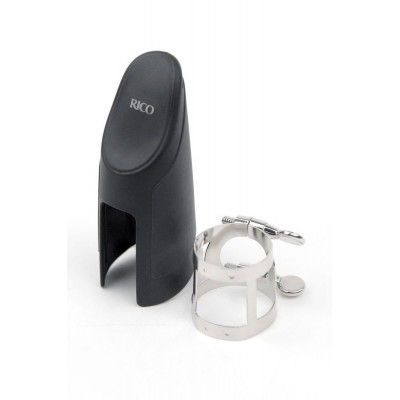 Ligature et Couvre-bec Saxophone Alto Nickel