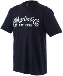 Classic Solid Logo T-shirt L Noir avec impression blanche