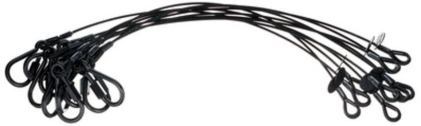 Safety Set 4mm/60cm Bk 10pcs. Noir