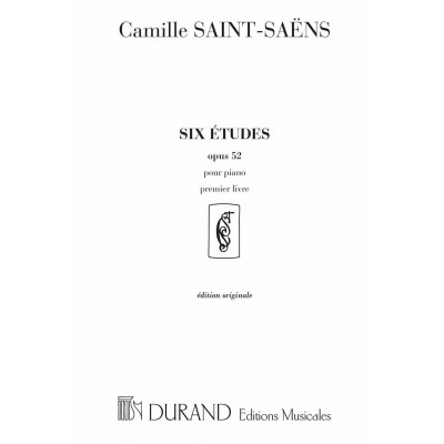 SAINT SAENS C. - ETUDES OP.52 1er LIVRE - PIANO