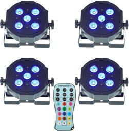 SePar Quad LED RGB UV Bundle 4