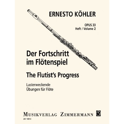 Kähler - Le Progrès Dans L'art De La Flûte Op. 33 - 1-2 Flutes
