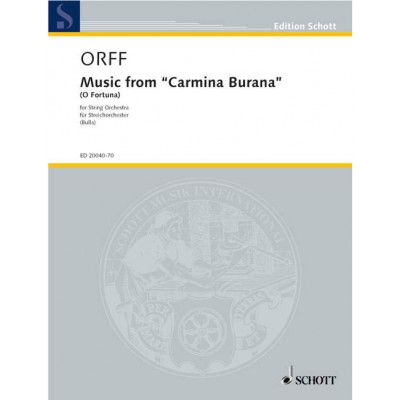 Orff - Musique De Carmina Burana (o Fortuna) - String Orchestre With Piano et Percussion