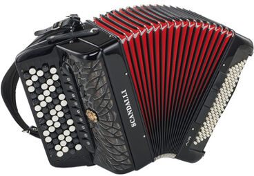 Air Junior C Noir avec soufflet rouge