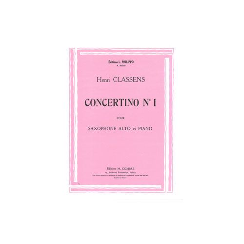 Classens - Concertino No.1 - Saxophone et Piano