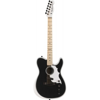 Telecaster Acoustasonic Triplesonic Signature Jack White LTD MN Satin Arctic White With Black Top