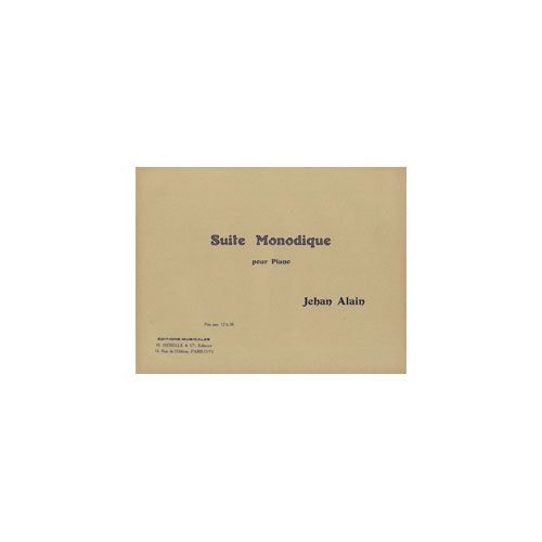 Alain J. - Suite Monodique - Piano