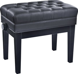 13986 Piano Bench Deluxe black glossy finish