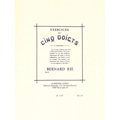 Exercices Des 5 Doigts Op32