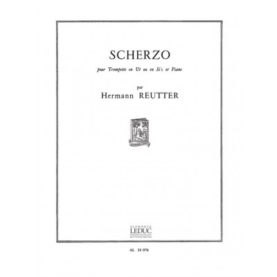 Reutter Hermann - Scherzo - Trompette & Piano
