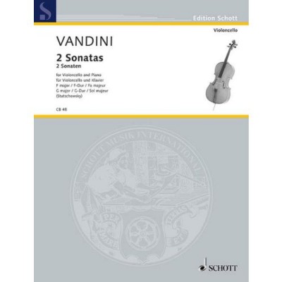 VANDINI ANTONIO - 2 SONATAS - CELLO AND PIANO