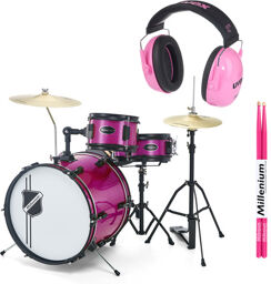 Youngster Drum Set Bundle Pink Pink Sparkle