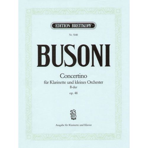 Busoni F. - Concertino Op. 48 - Clarinette, Piano