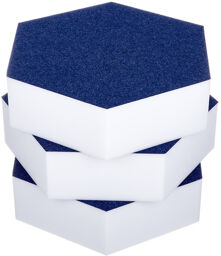 Hexagon Melamine Dark Blue 75 Bleu foncé