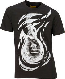 T-Shirt E-Guitar Love S Noir