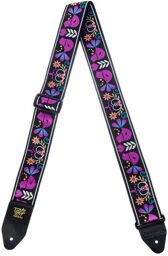 E-Guitar Strap Purple Bird Purple Bird Lupin Jacquard
