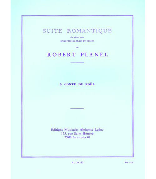 Planel Robert - Conte (suite Romantique N°5) - Saxophone & Piano