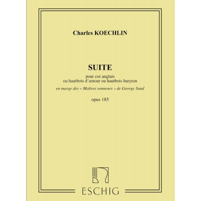 KOECHLIN - SUITE OP 185 - COR ANGLAIS SEUL