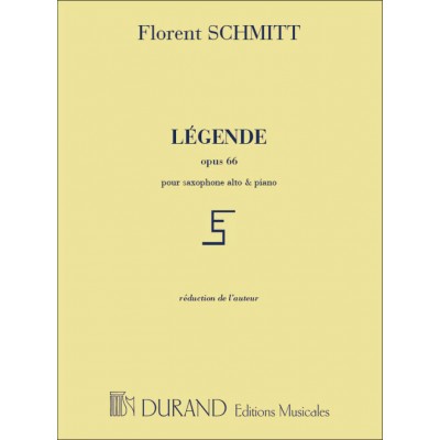 Schmitt - Legende - Saxophone et Piano
