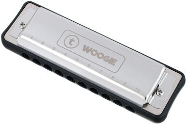 Woogie Blues Harmonica C Argent