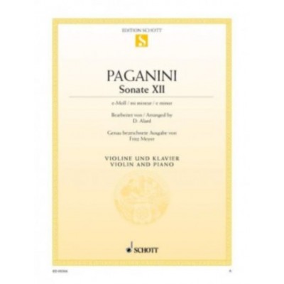 Paganini - Sonata Xii E Minor - Violon & Piano