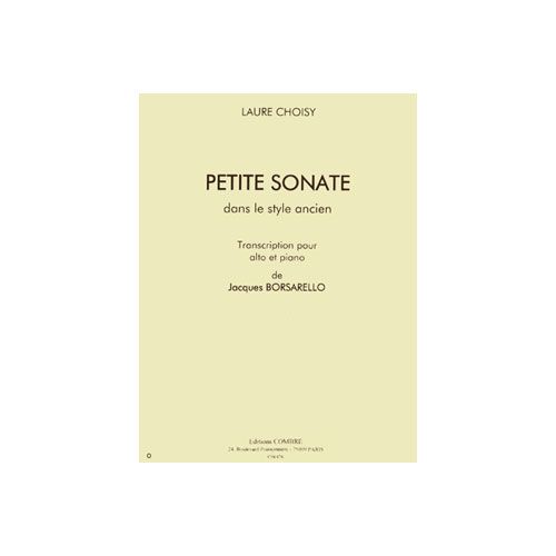 Choisy - Petite Sonate - Alto et Piano