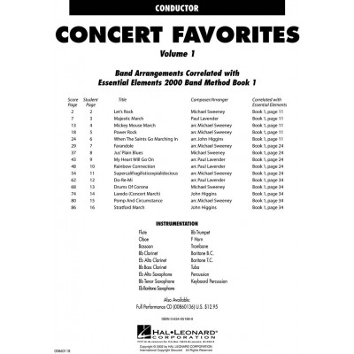 Concert Favorites Vol. 1 - Conductor