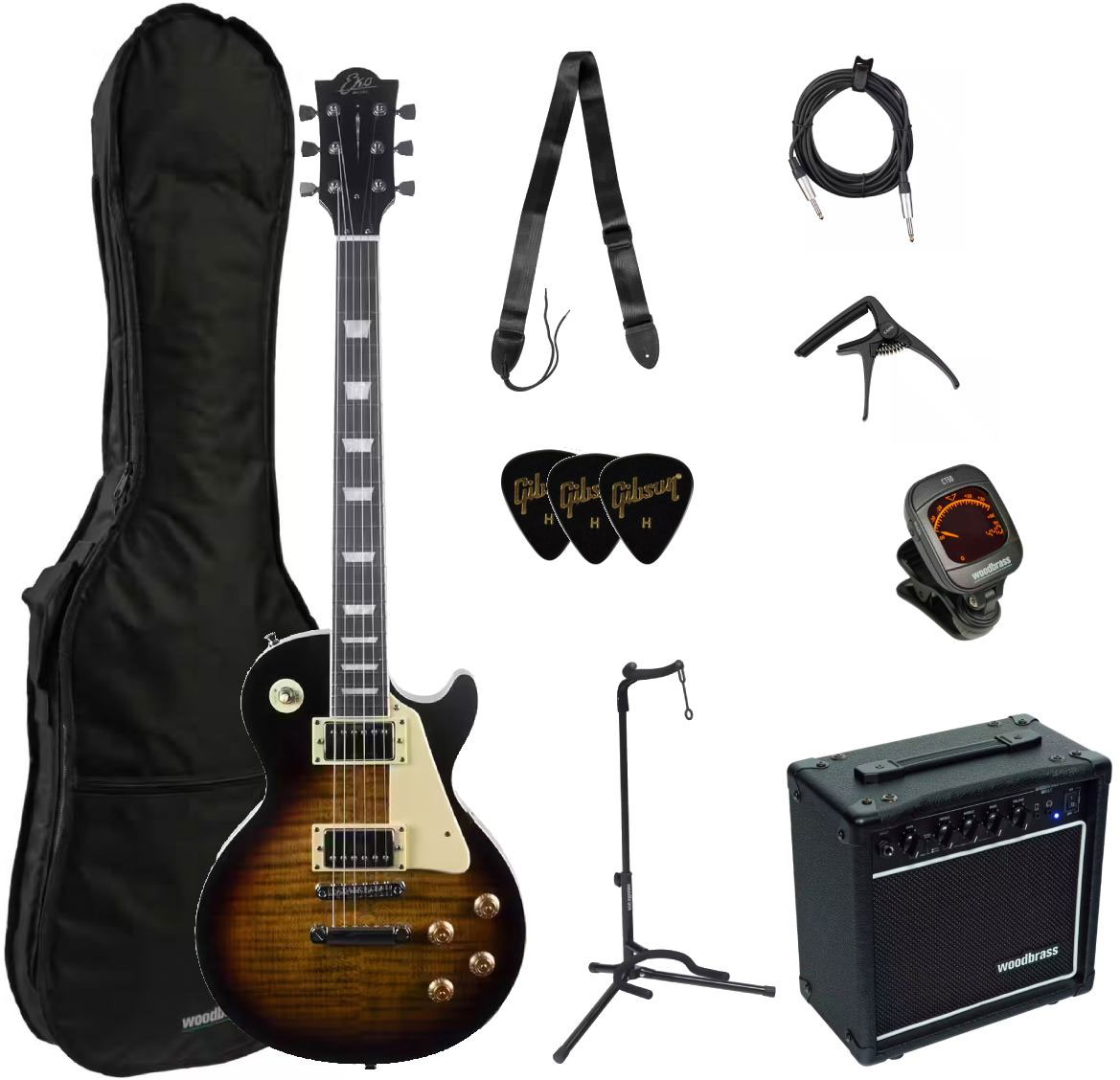 LS 300 Honey Burst + Accessoires