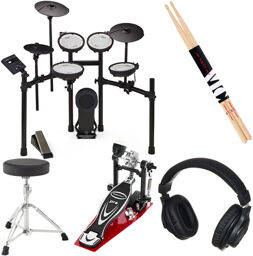 TD-07KV V-Drum Set Bundle Noir