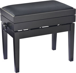 13955 Piano Bench black matt finish