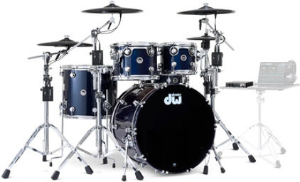 DWe E33 V-Cymbal Drum Kit MB Midnight Blue Metallic Lacquer
