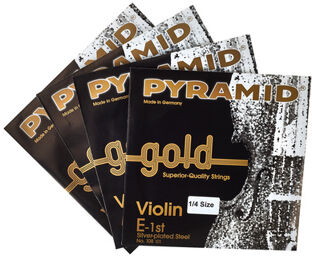 Gold Violin Strings 1/4