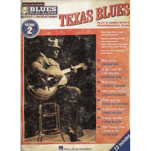 Blues Play Along Vol.2 - Texas Blues + CD - Guitare