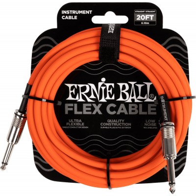Câbles Instrument Flex Jack/jack 6M Orange