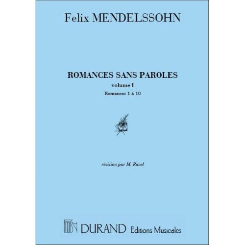 MENDELSSOHN - ROMANCES SANS PAROLES VOL.1 - PIANO