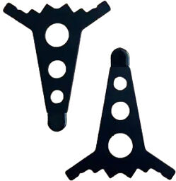 7U Case Joiner Plates Black black